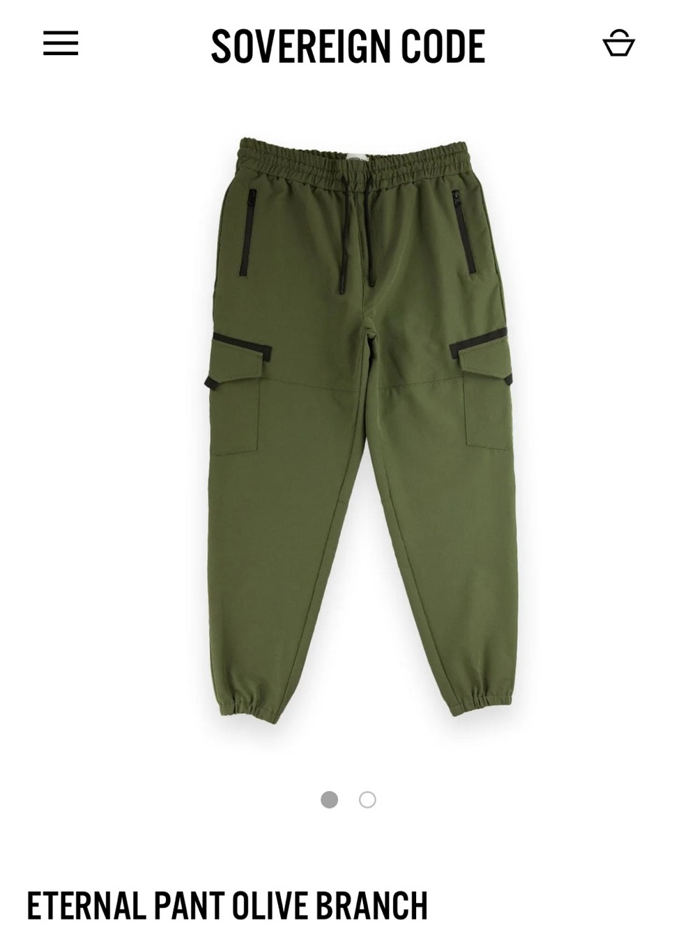 Sovereign Code Men’s Cargo Joggers — Olive Green